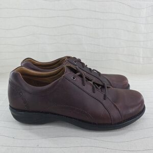 Red Wing Womens Derby Slip Resistant Comfortable Dark Brown Oxford Shoes Size 9